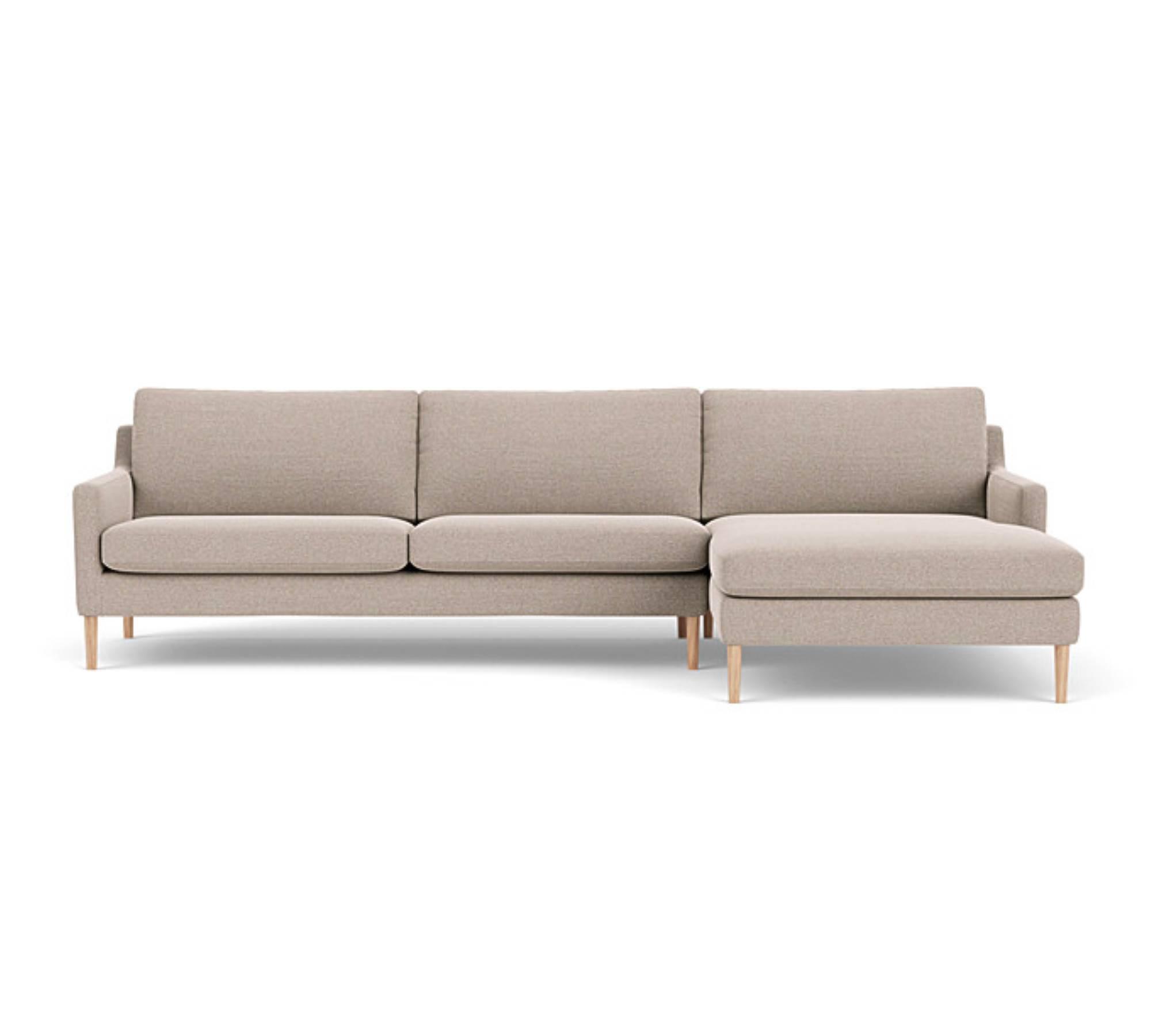 Astha Ecksofa Récamiere Rechts Beige Agnes Brown 0