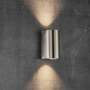 Wandleuchte 2-flammig Metall Silber 0