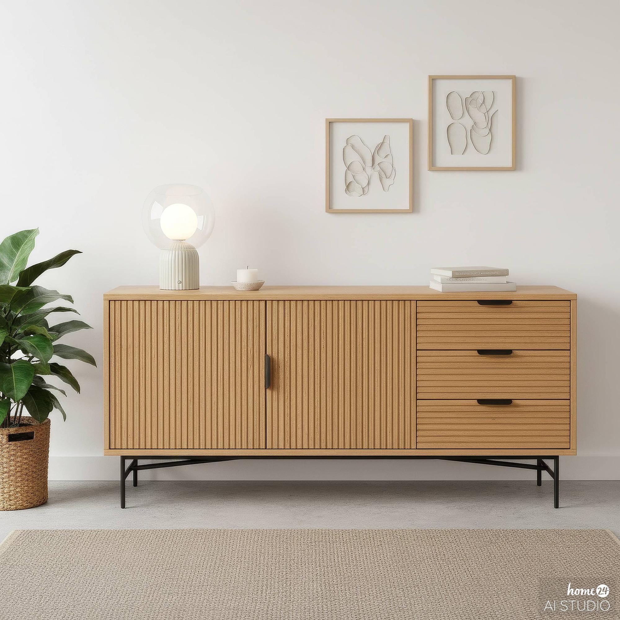 Akku-Tischleuchte VISOR Glas Eisen Beige 2