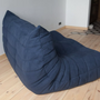 Togo Set Lounge 3 pezzi Tessuto Blu marino 6