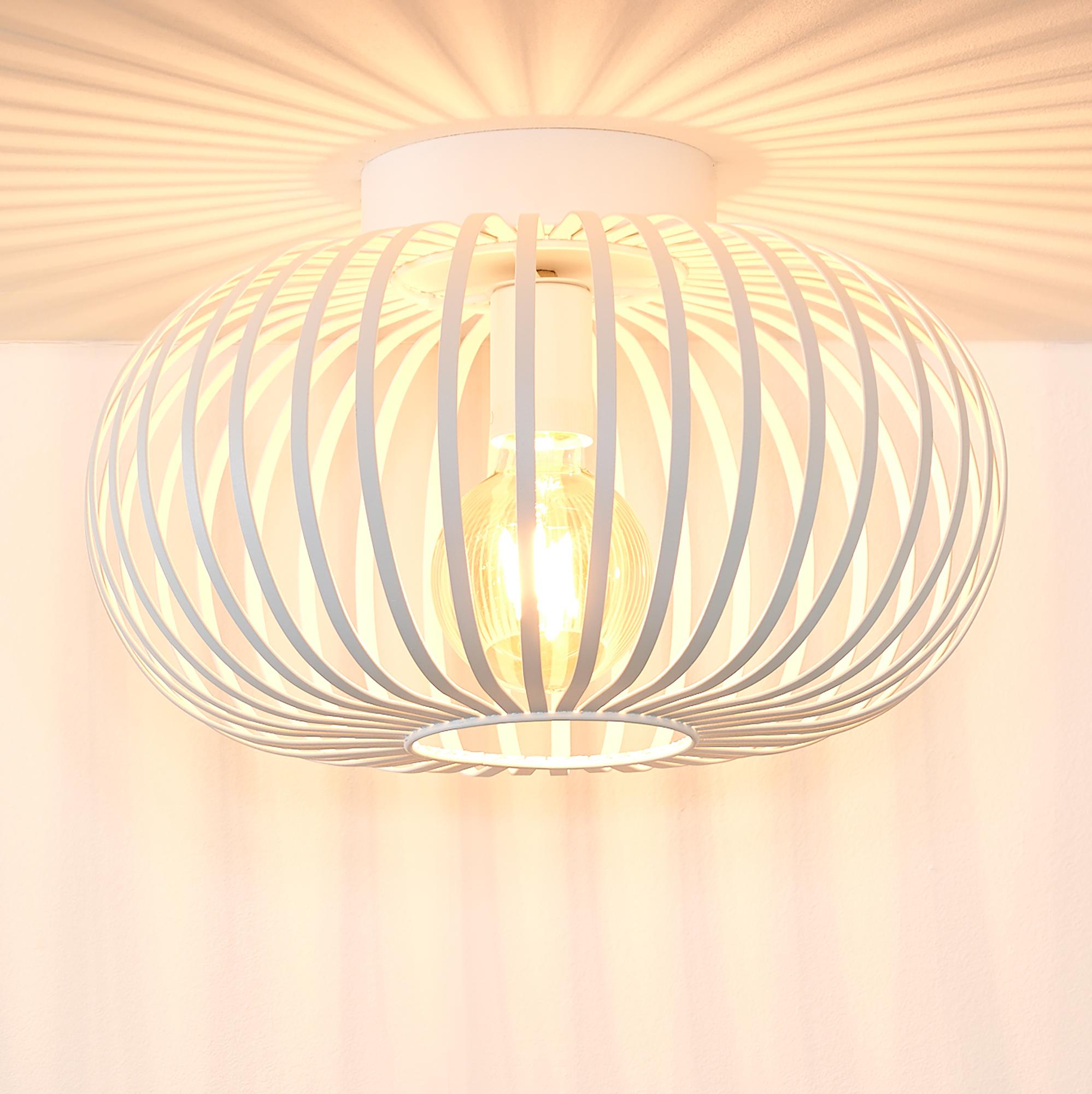 Manuela Deckenleuchte Eisen Weiß 1