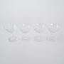 4x Gläser Transparent 4
