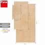 4-tlg. Handtuch-Set aus Baumwolle Beige Öko-Tex Standard 3
