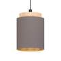 Pendant light 1-bulb blended fabric steel 0