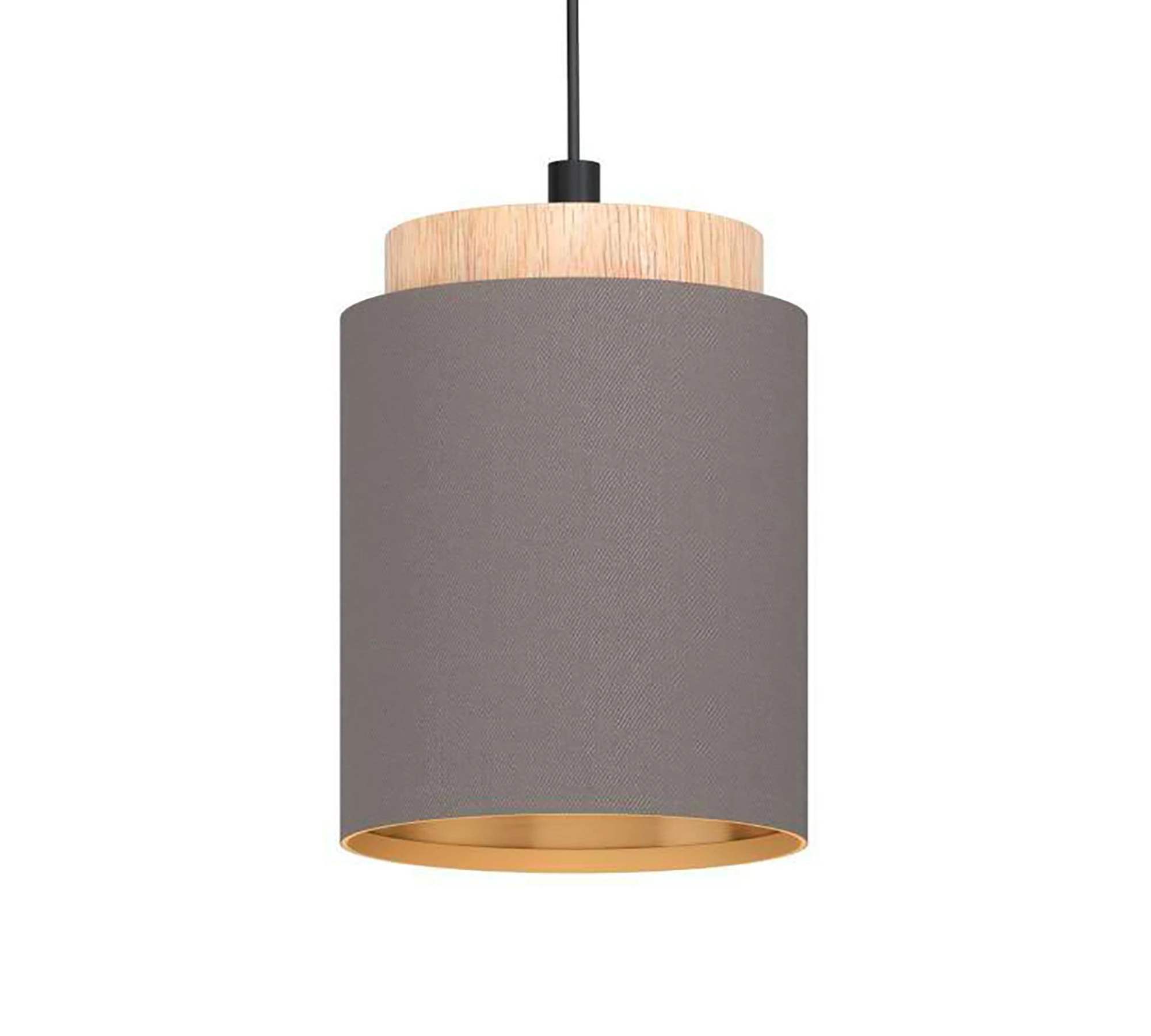 Pendant light 1-bulb blended fabric steel 0