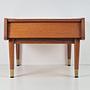 Vintage Nachttisch Teakholz Braun 1960er Jahre 4