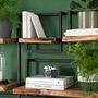 Kaawo I Wall Shelf Acacia Metal Black 3
