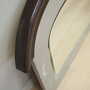 Vintage Mirror Oak Wood Brown 1960s 8