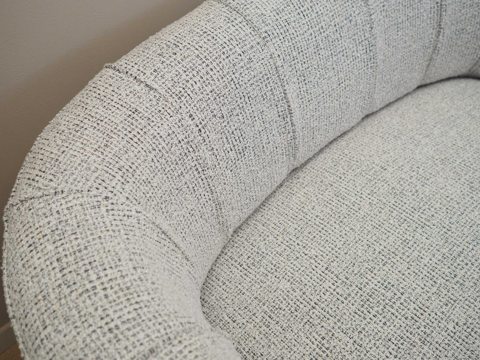 Sofa Textil Grau 1960er Jahre 5