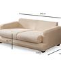 River 2-Sitzer Sofa Creme 6