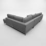 Tyme Sofa Landscape With Récamiere Fine Fabric Slate Grey 3