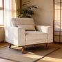 Sessel Japandi 1-Sitzer Beige 1