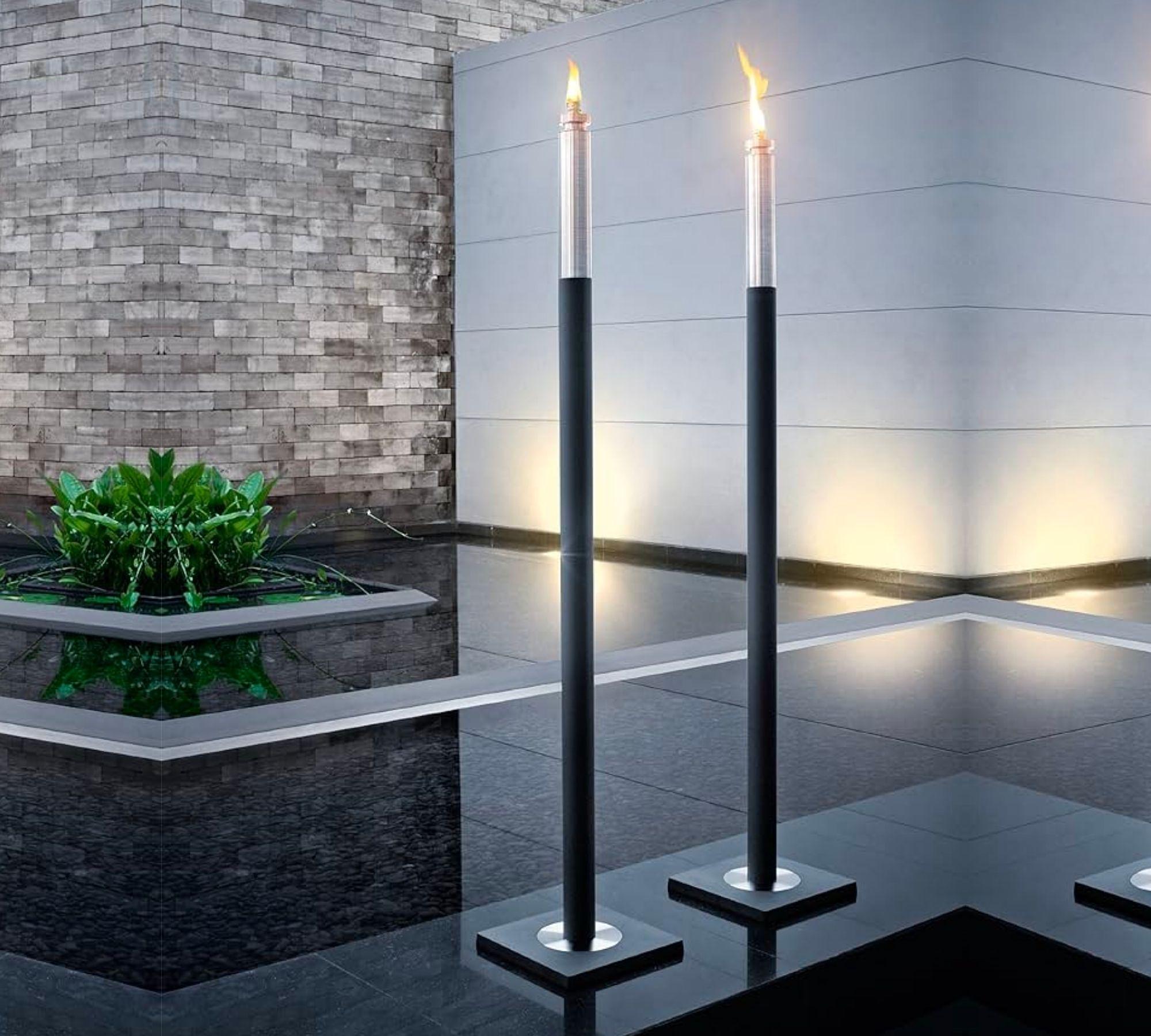 Barra Gartenfackel Für Lampenöl Edelstahl Matt 144cm 65089 5