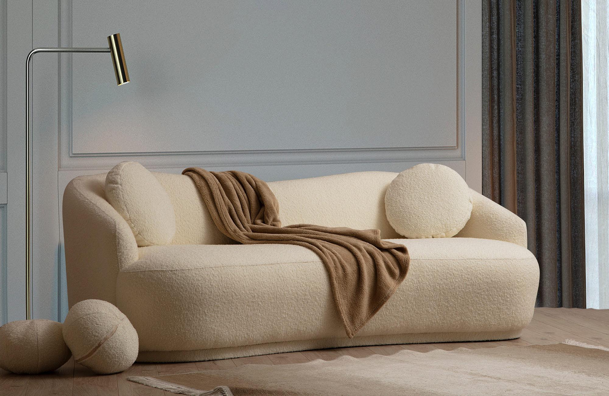 Ancona Sofa Cremefarbig 0