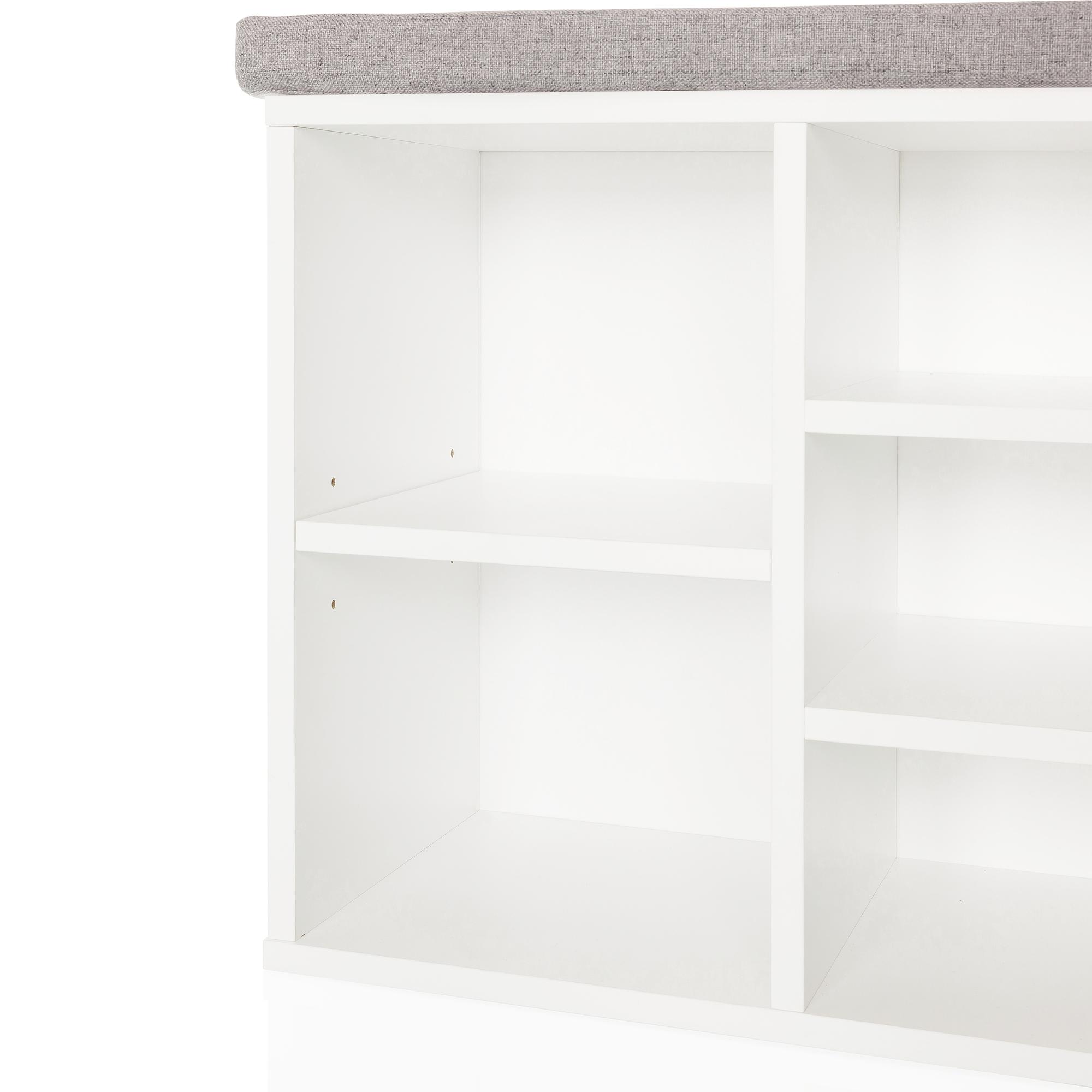 ESTHA 10 Shoe Rack White 2