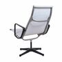 Aluminium Group Chair EA 115 Sessel Leder Weiß 2