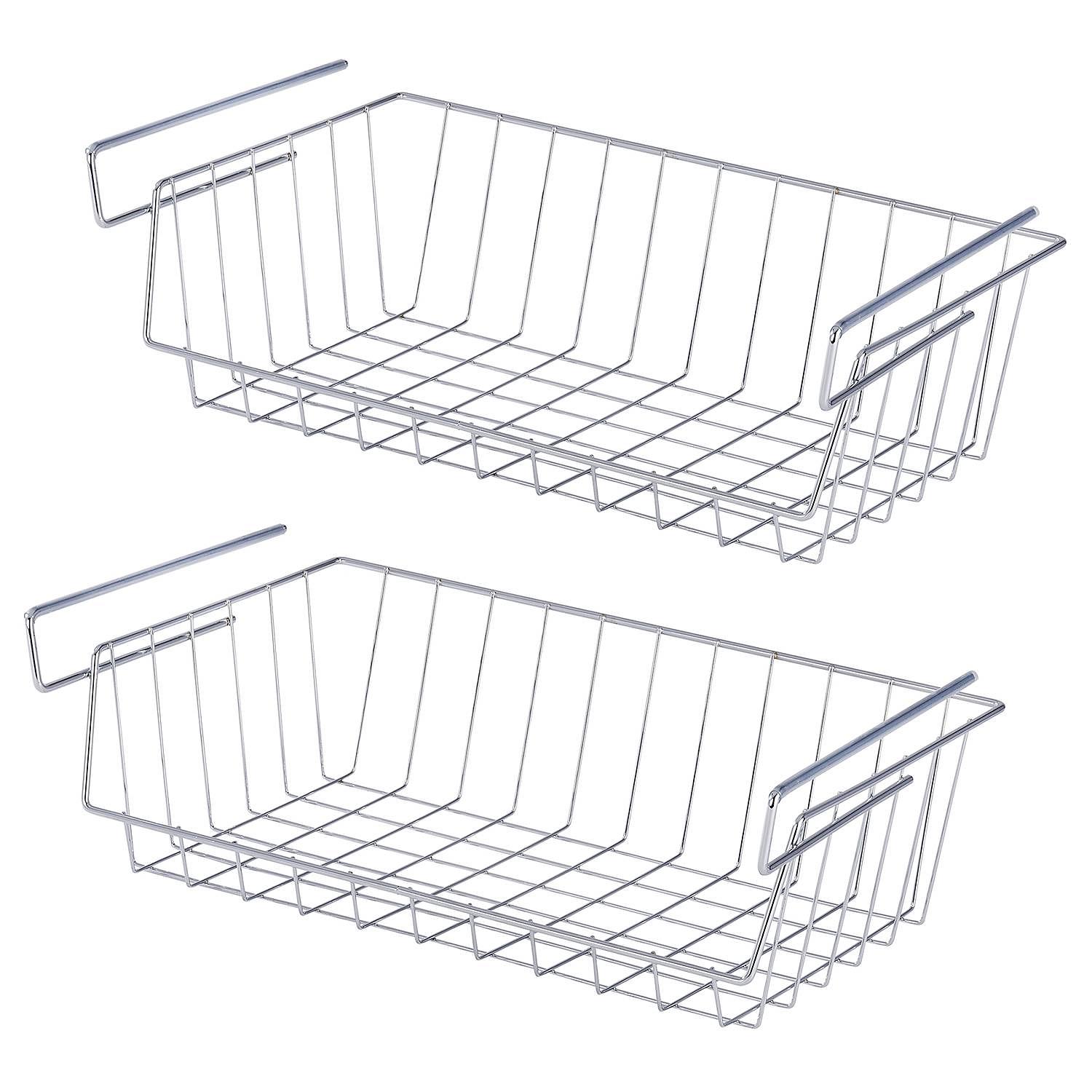 Allen Regaleinhängekorb 2er-Set Stahl Silber 1