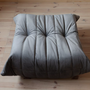 Togo Ottoman Velvet Silver Grey 1
