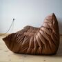 Togo Sofa 3-Sitzer Glattleder Folk Brown 2