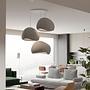 3-Flammig Wabi Sabi Claylights Pendelleuchte Beton Grau 4