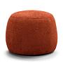 Ottoman LOVELOCK Bouclé Rust Red 0