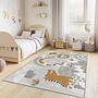 Safari Abenteuer Kinderteppich Mehrfarbig 80x300cm 1