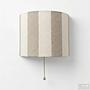 Wandleuchte Nuvio 1-Flammig Eisen Leinen Beige 4