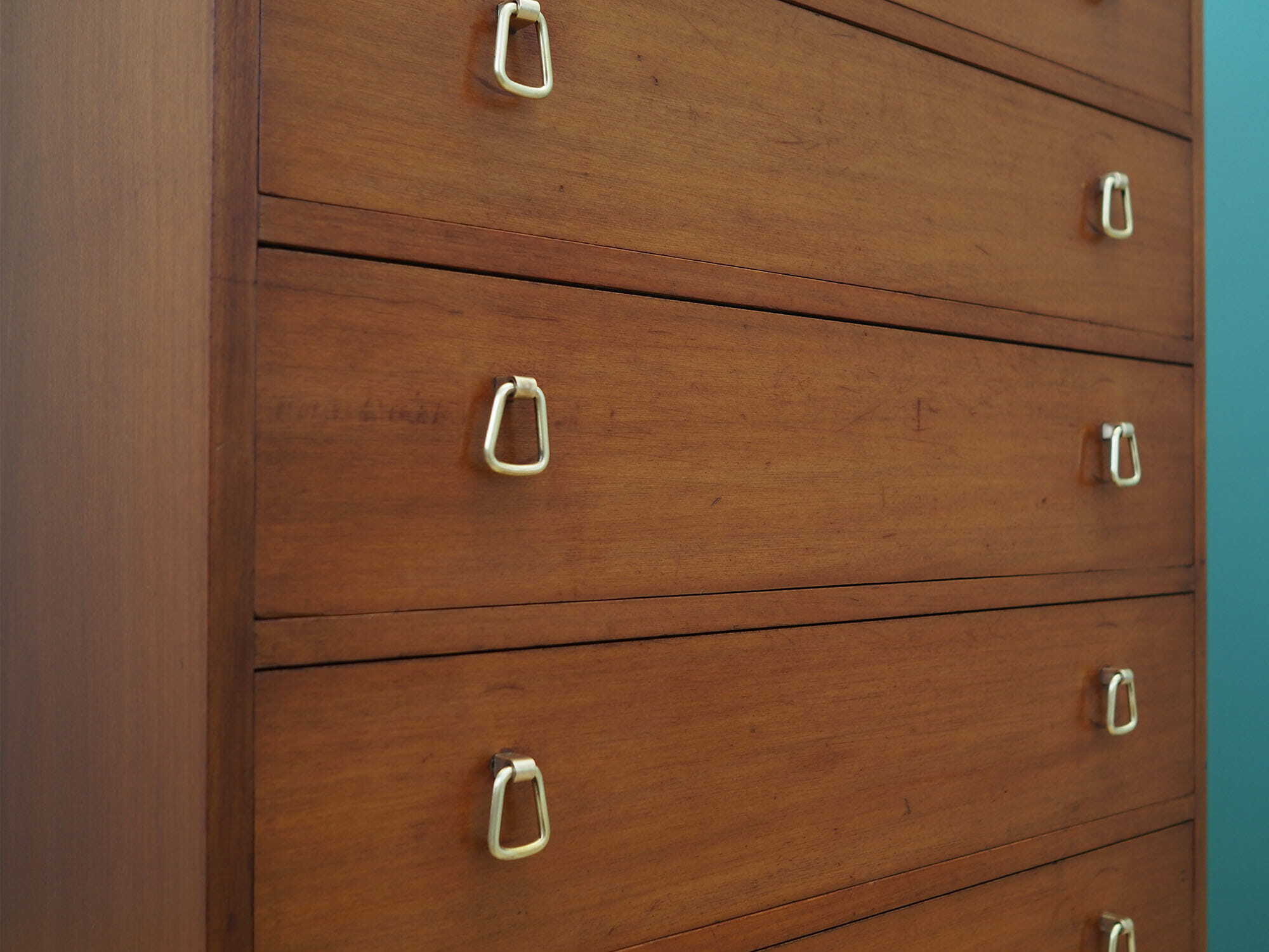 Vintage chest of drawers Mahogany Brown 1970s 8