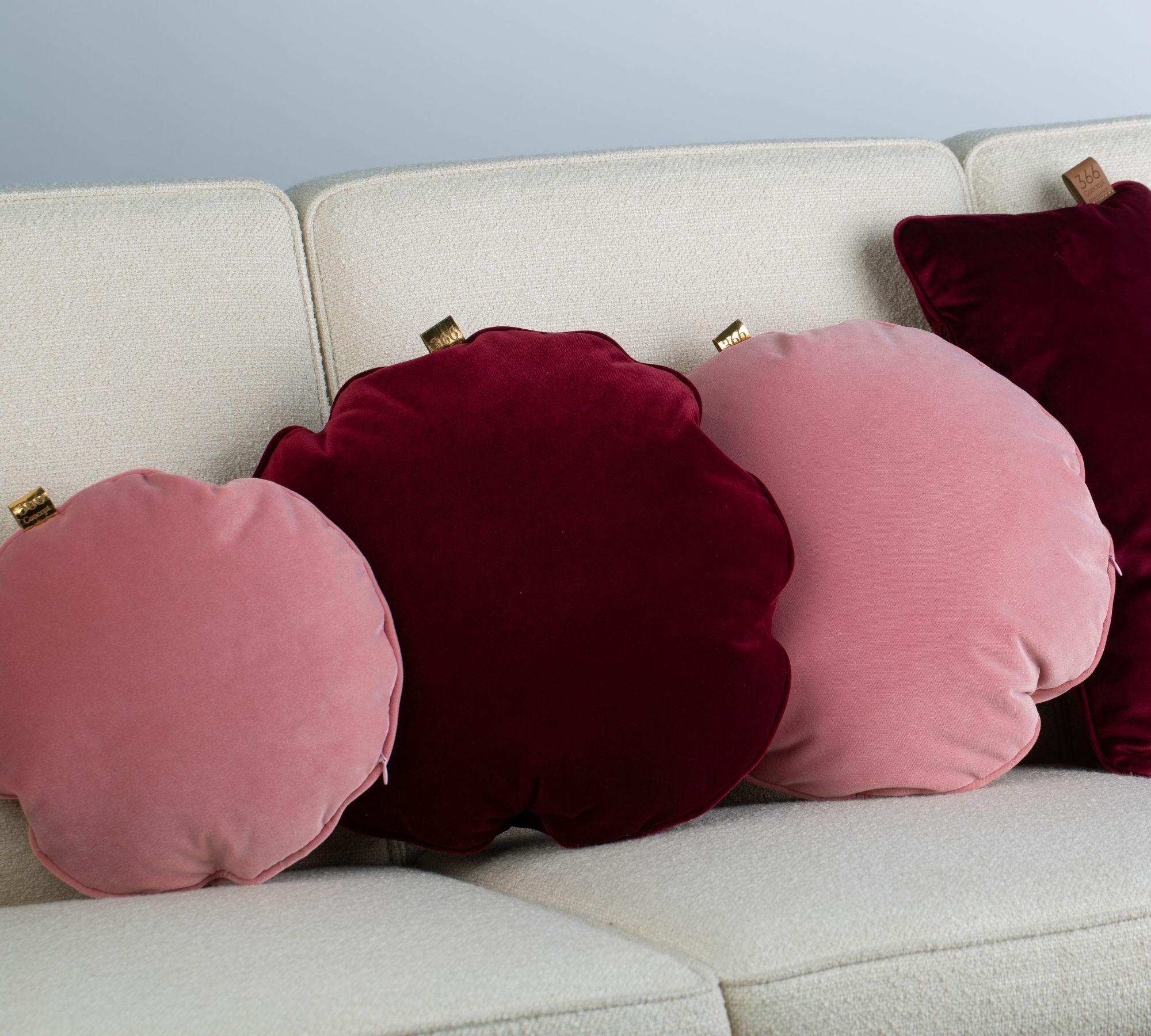 Kissen XS Samt Rot inkl. Füllung 1