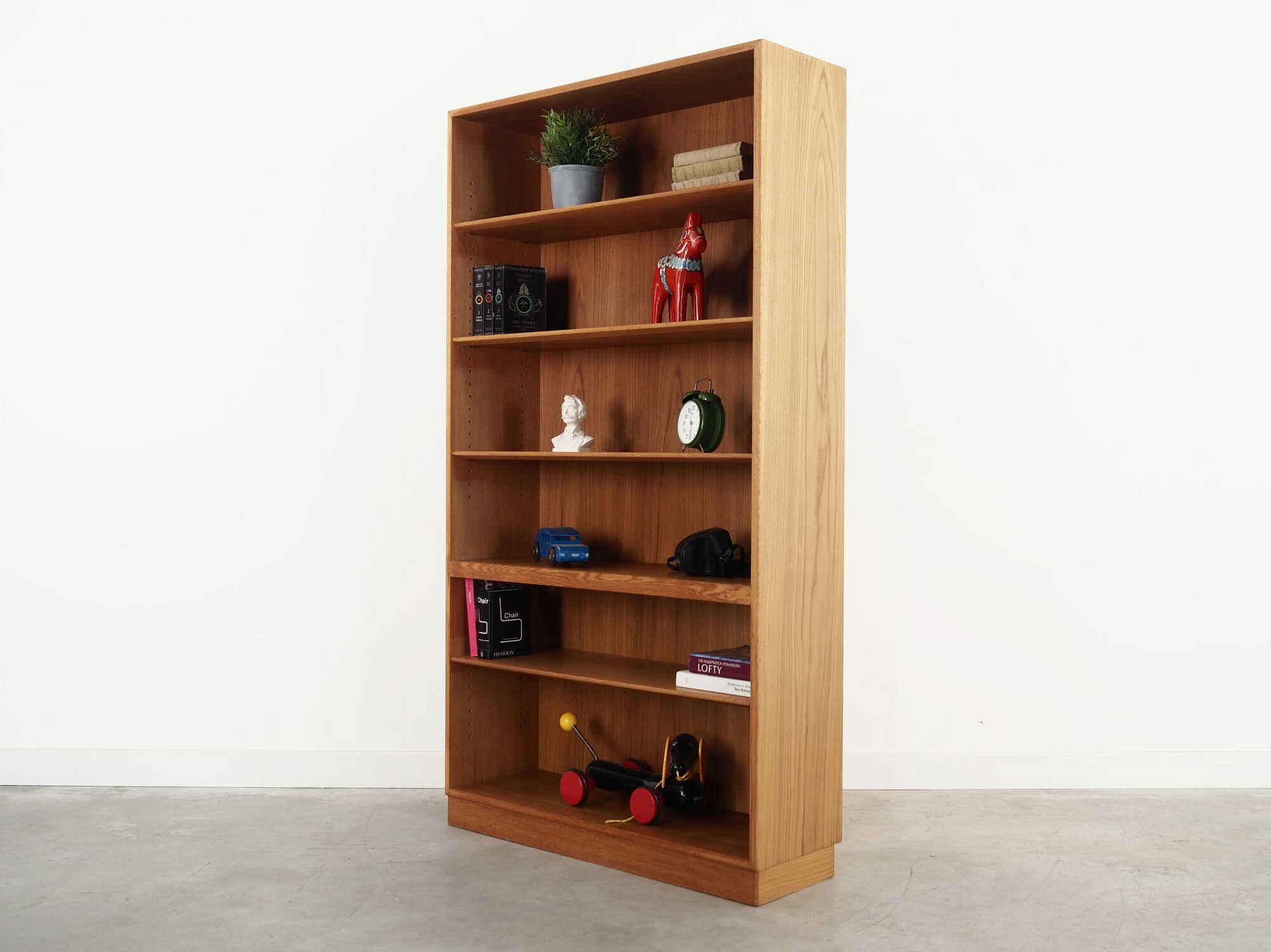 Vintage Bücherregal Holz Braun 1960er Jahre 2