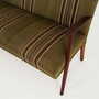 Vintage Sofa Teakholz Textil Grün 1960er Jahre  8
