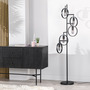 Floor lamp 5-light metal black 2