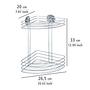 Butono Turbo-Loc Corner shelf Steel Chrome 2