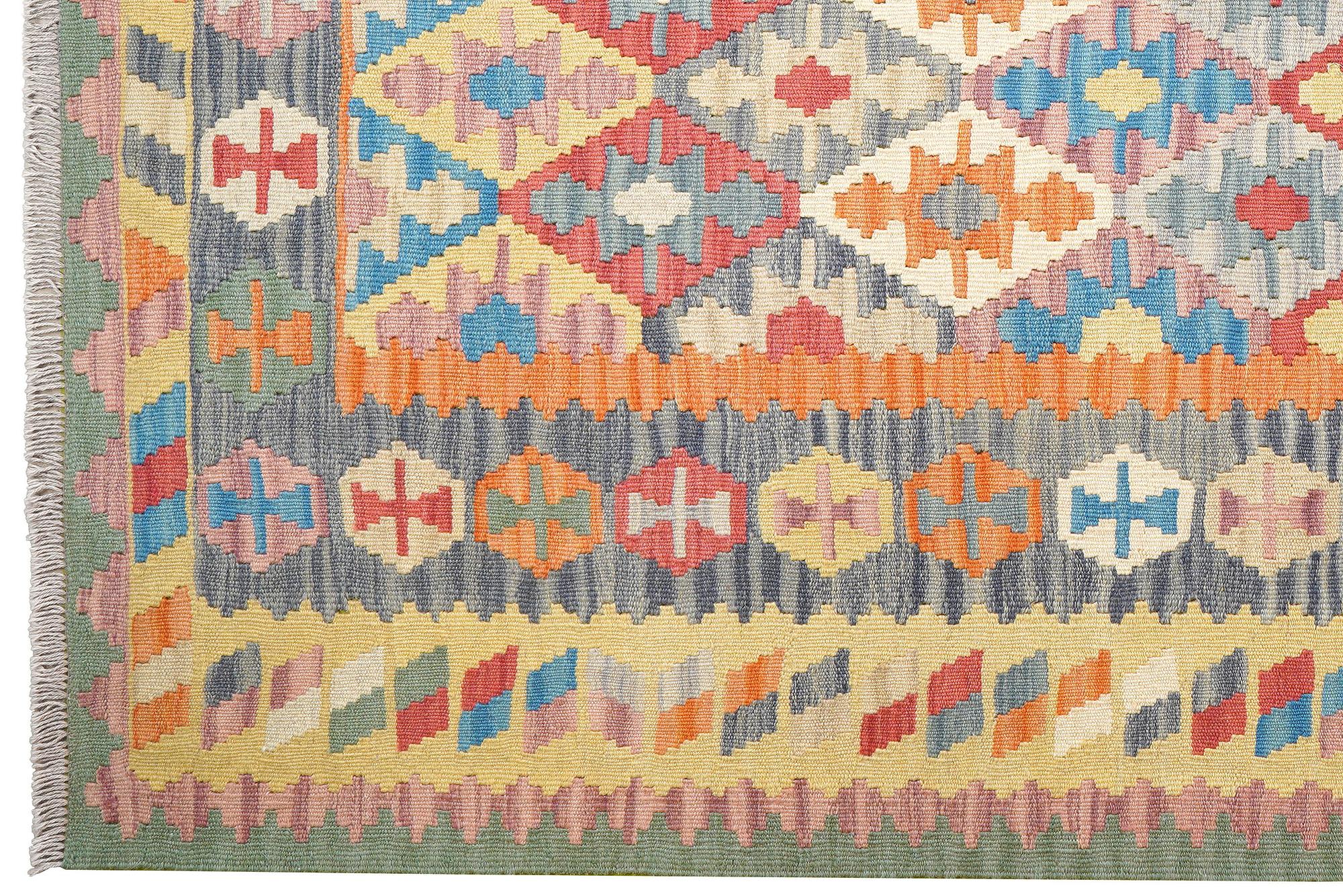 Kelim Gashgai Carpet Wool Multicolored 1