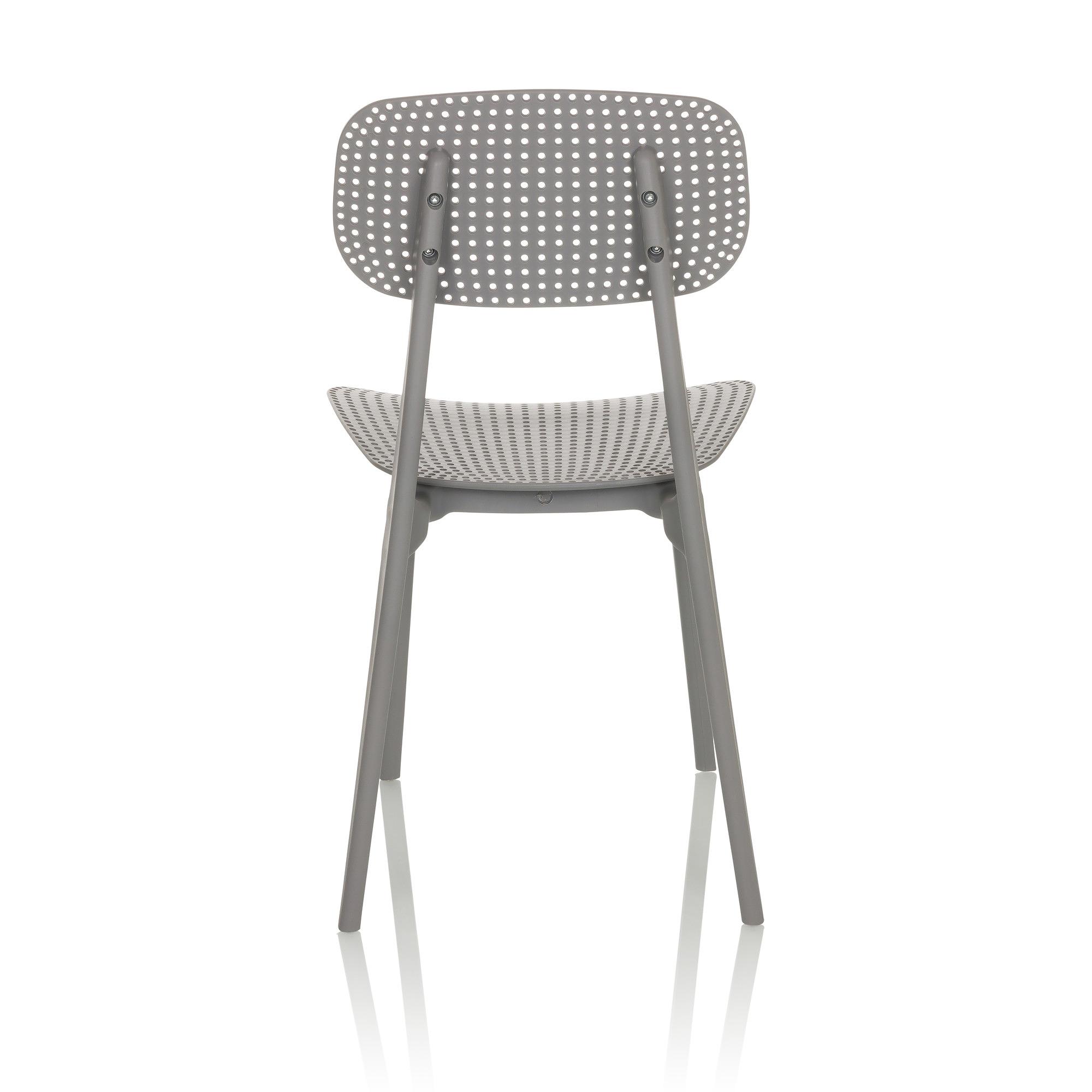 ARTIFO HOL Dining chair Stacking chair Plastic Grey 8