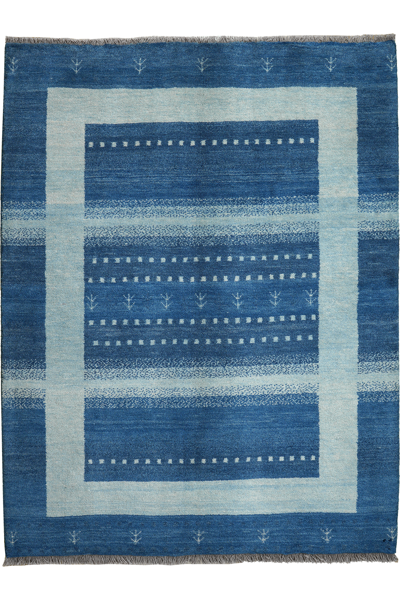 Gabbeh Sonnat Tappeto Lana Blu 0