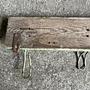 Vintage Wall Coat Rack Wood Green 4
