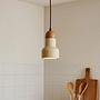 Swis Pendant Light Travertine Oak Wood Natural 0