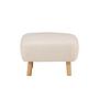 Salina Pouf/Ottoman Bouclé Whitewash/White 3