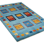 Rizbaf Gabbeh Carpet Wool Blue 2
