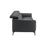 Sofa 3-seater Leather Black 3