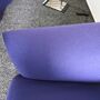 Ess Sessel mit Rollen Baumwolle Holz Blau 7