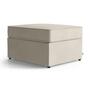 Wandelbarer Pouf mit Klappbett 70x180cm Creme 0