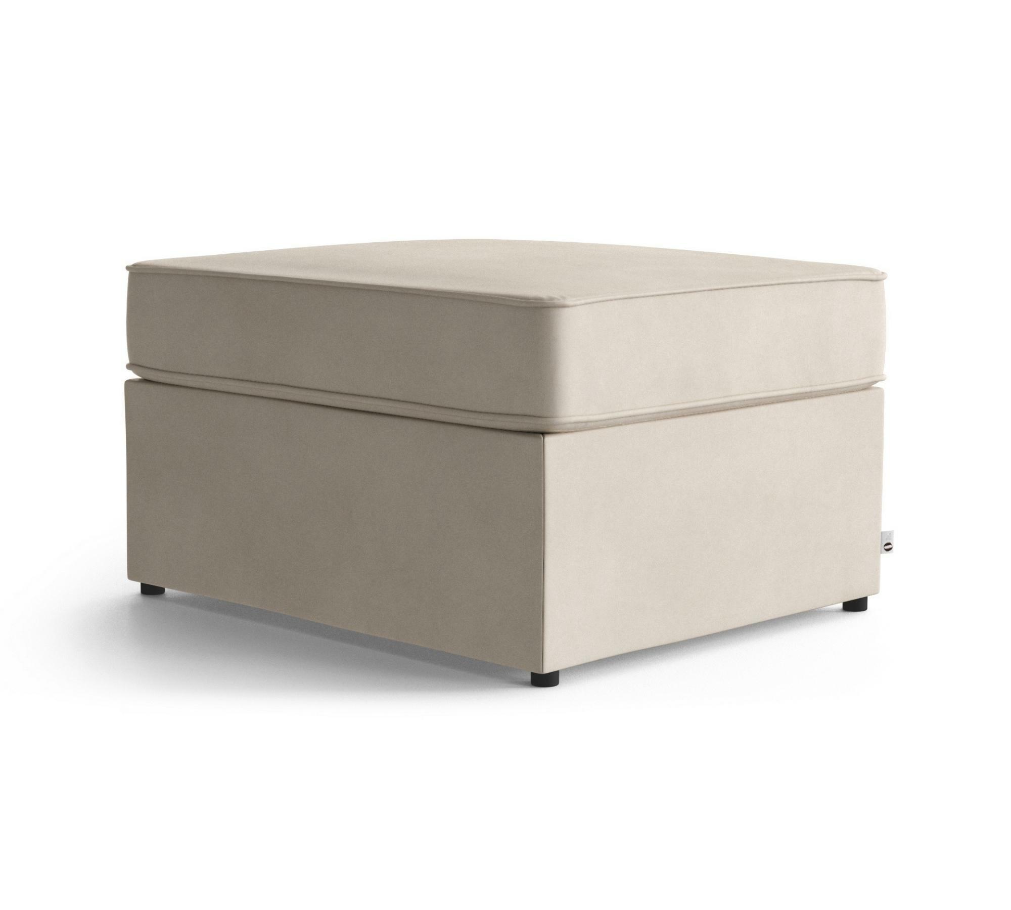 Wandelbarer Pouf mit Klappbett 70x180cm Creme 0
