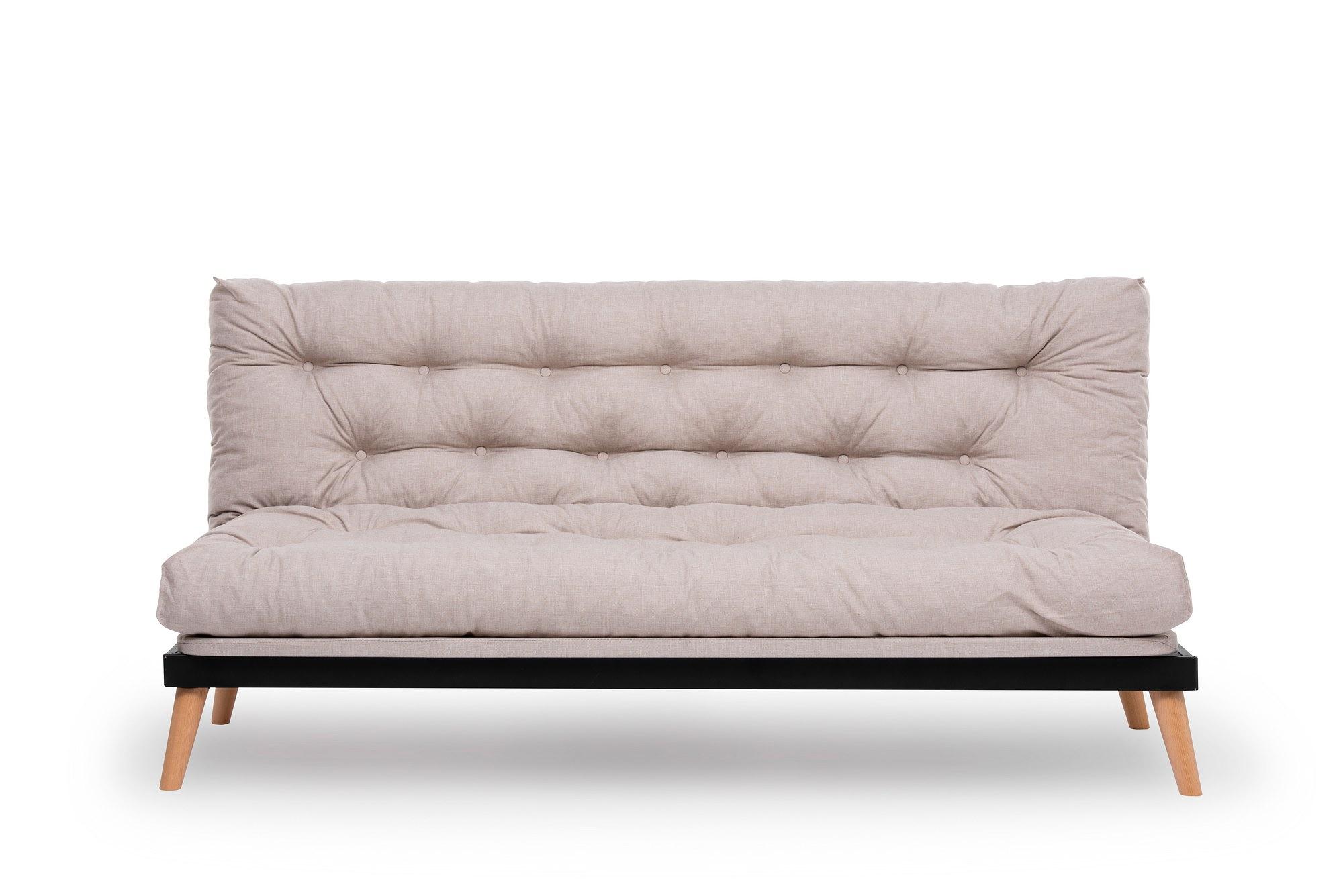 Saki Schlafsofa 3-Sitzer Creme 8