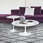 Saarinen Couchtisch Rund Marmor Schwarz 1