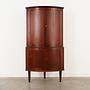 Eckschrank Teakholz 1970er Jahre 1