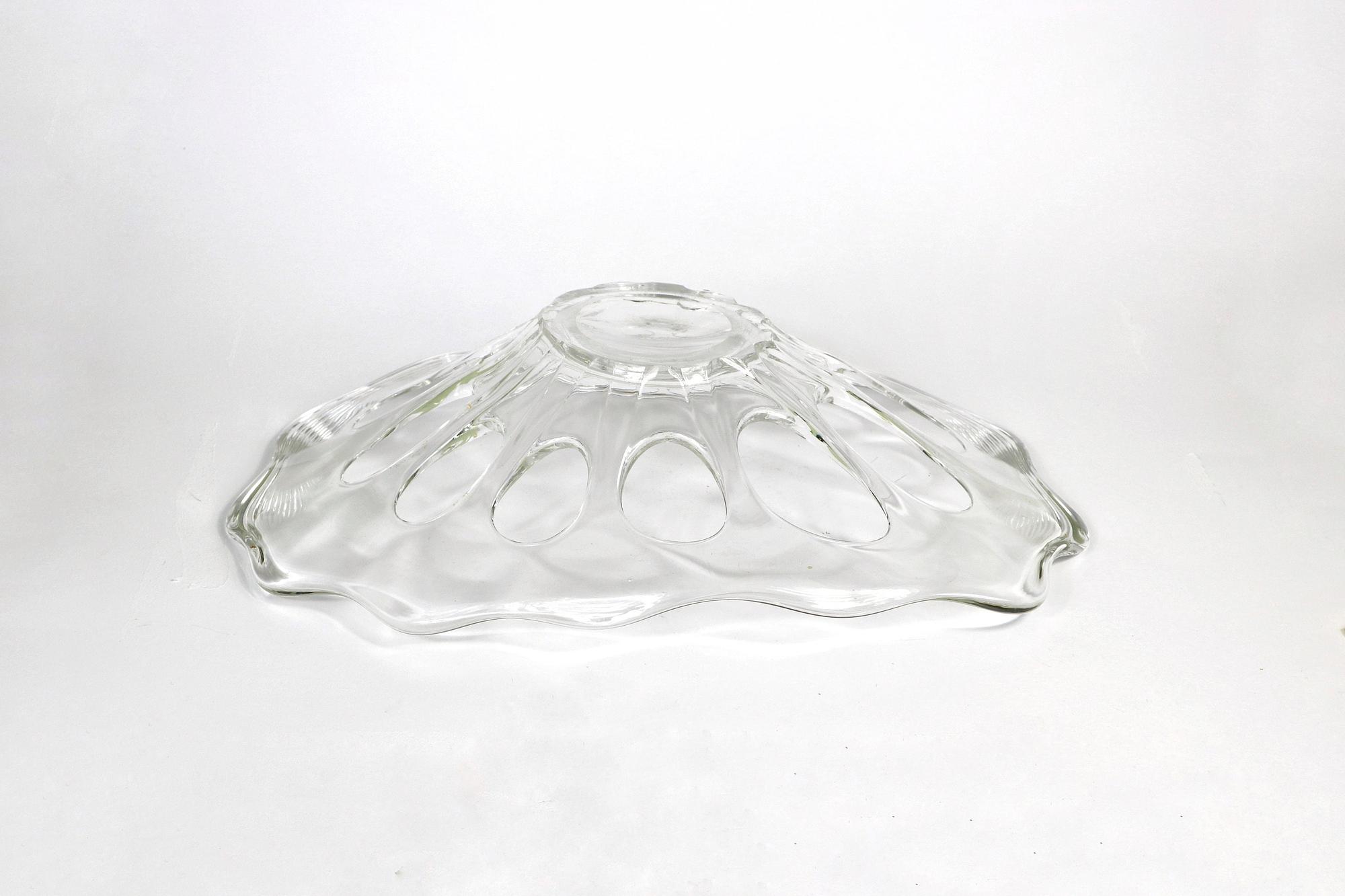 Vintage Handgemacht Obstschale Bleikristall 3
