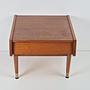 Vintage Nachttisch Teakholz Braun 1960er Jahre 2