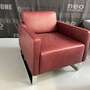 Single Sessel Leder Rot 1